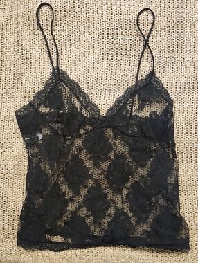 Bob Mackie Black Lace Camisole